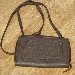 unbranded Western-Style Wallet with Crossbody Strap